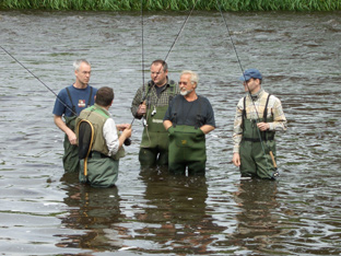 Kurs Fliegenfischen an der Aue bei Liebenau / Stolzenau