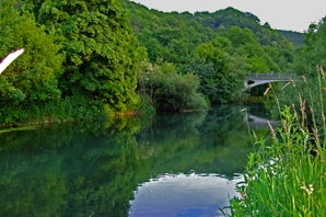 Fliegenfischen an der Blau bei Arnegg / Ulm