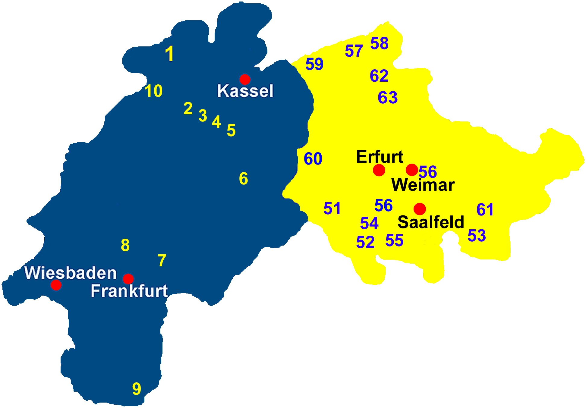 Angeln und Fliegenfischen im mittleren Deutschland: Hessen und Thüringen