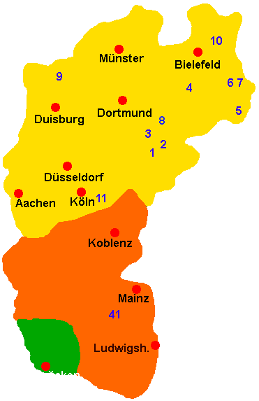 Fliegenfischen und Angeln in Nordrhein-Westfalen, Rheinland-Pfalz und im Saarland