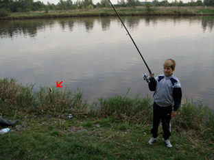 erster gefangener Fisch im Leben