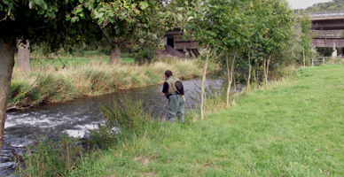 Fliegenfischen an der Diemel in Hessen