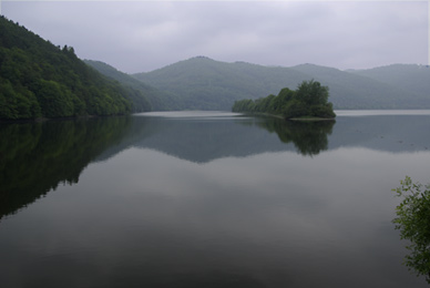 Angeln / Fliegenfischen am Affolderner See auf Forellen und Äschen