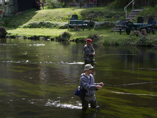 Fliegenfischen an der Bode mit Dani und Micha