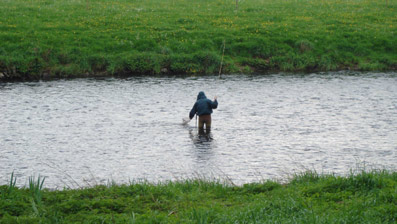 Fliegenfischen an der Lenne