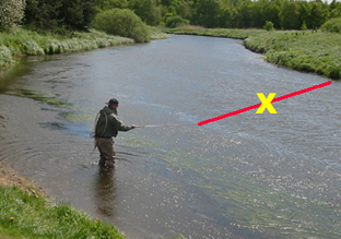 Streamerfischen, Schulungsunterlage der Fliegenfischerschule Mittelweser