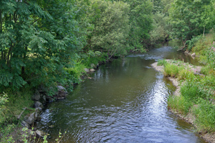 Die obere Möhne bei Niederbergheim im Juli 2008