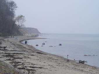 Auf Meerforellen am Weissenhäuser Strand