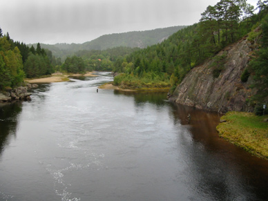 Mandalselva in Norwegen, Zone 3